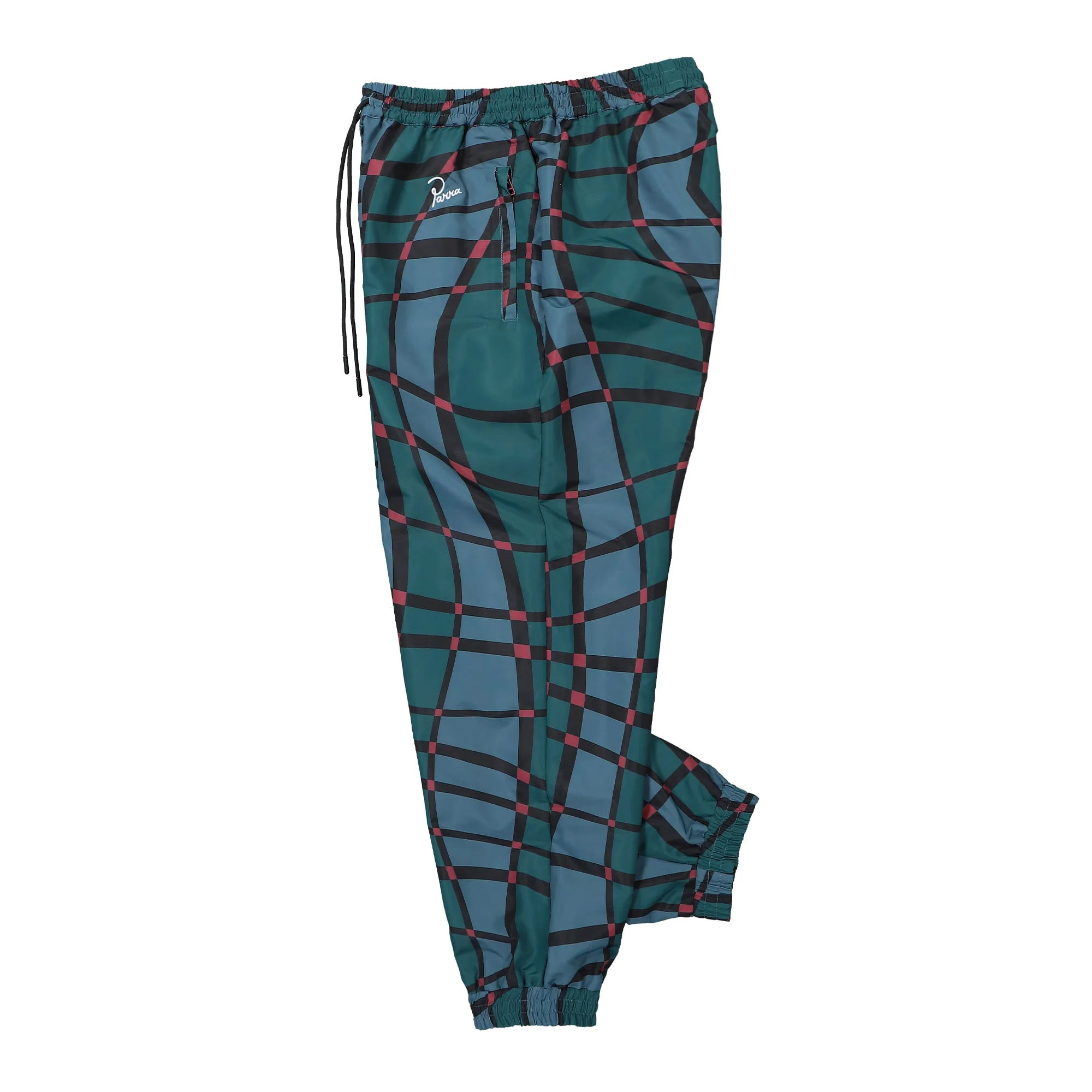 Squared Waves Pattern Track Pants - Image 3