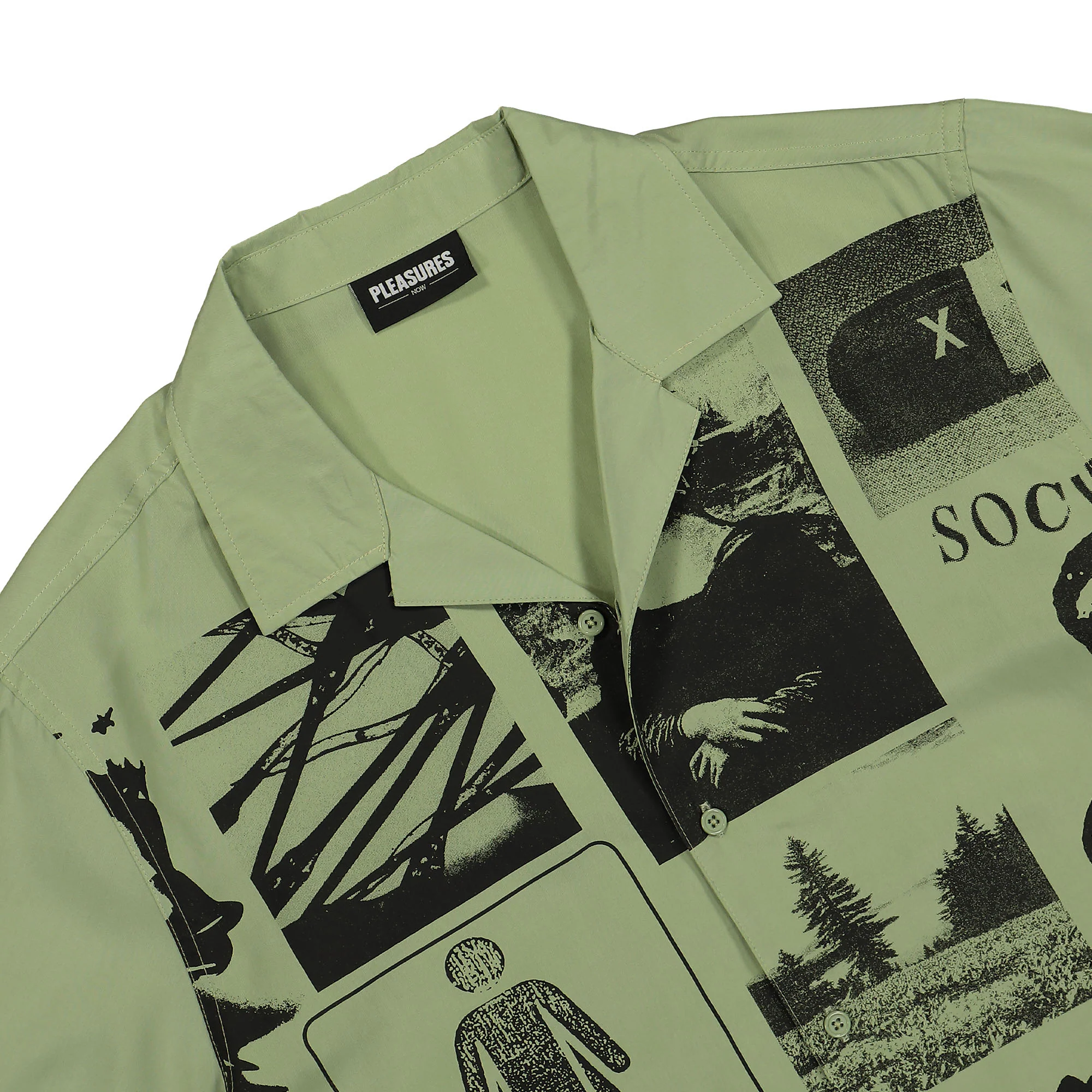 Choices Camp Collar Button Down Shirt - Image 3