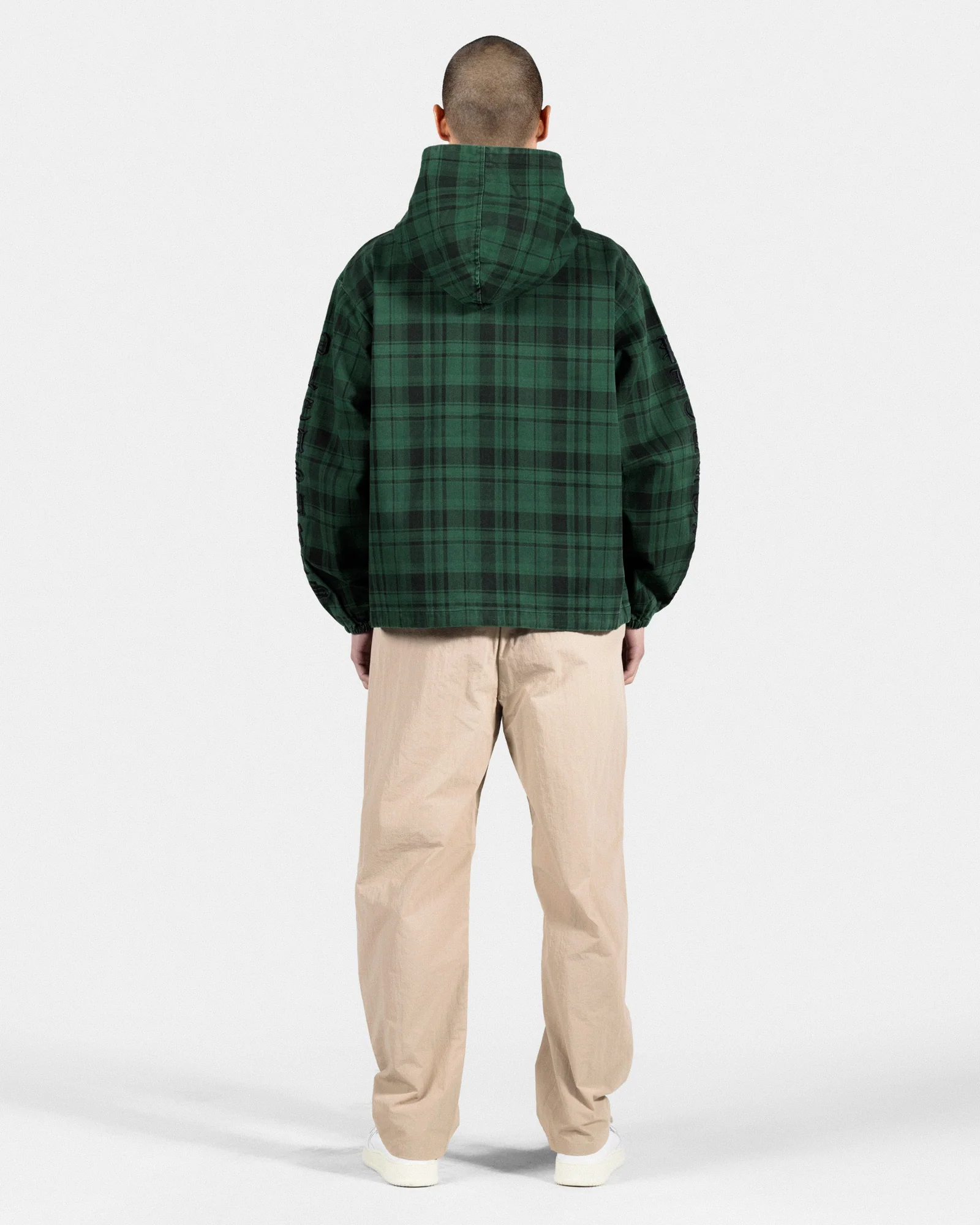 Dedicate Plaid Zip Poncho - Image 4
