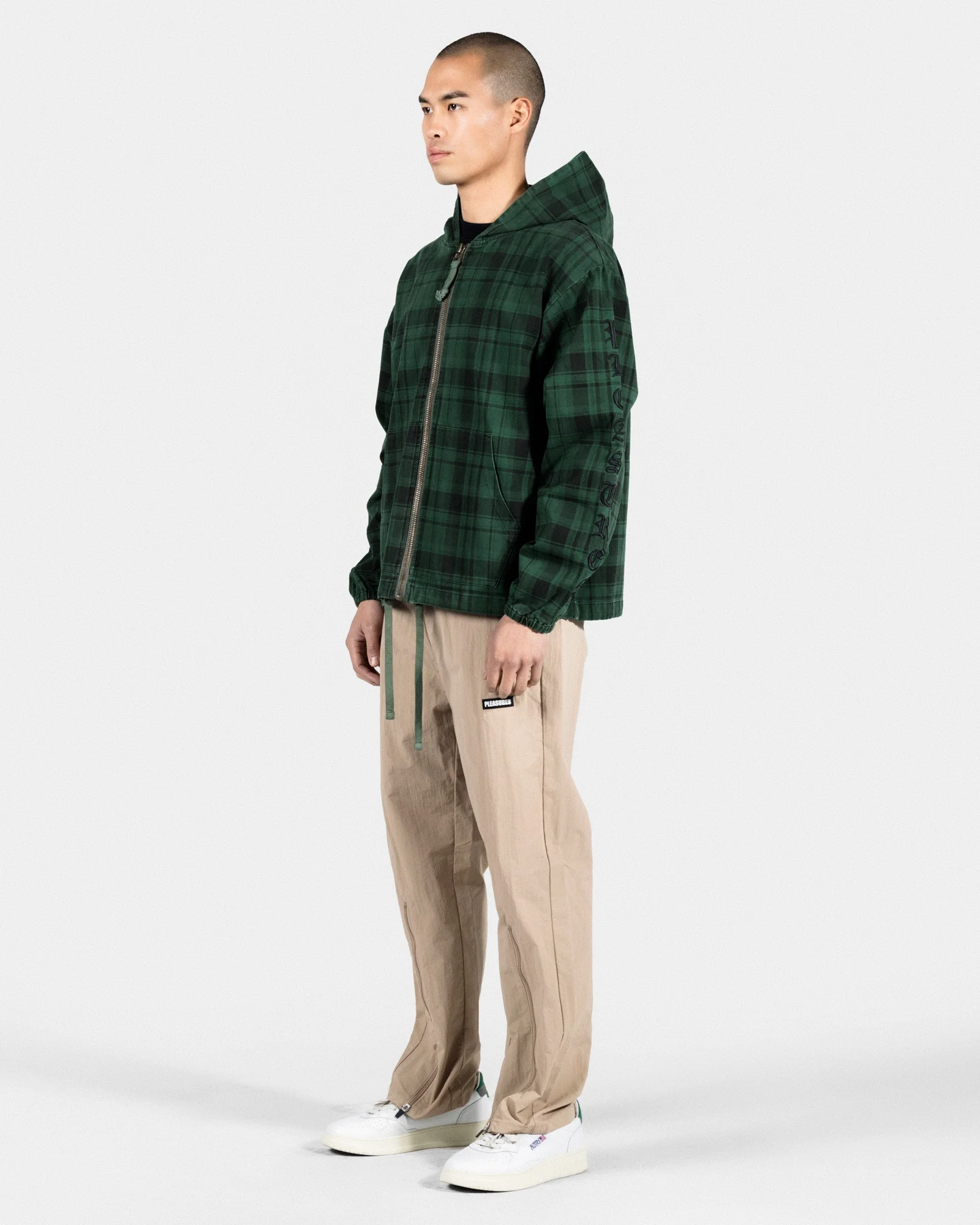 Dedicate Plaid Zip Poncho - Image 5
