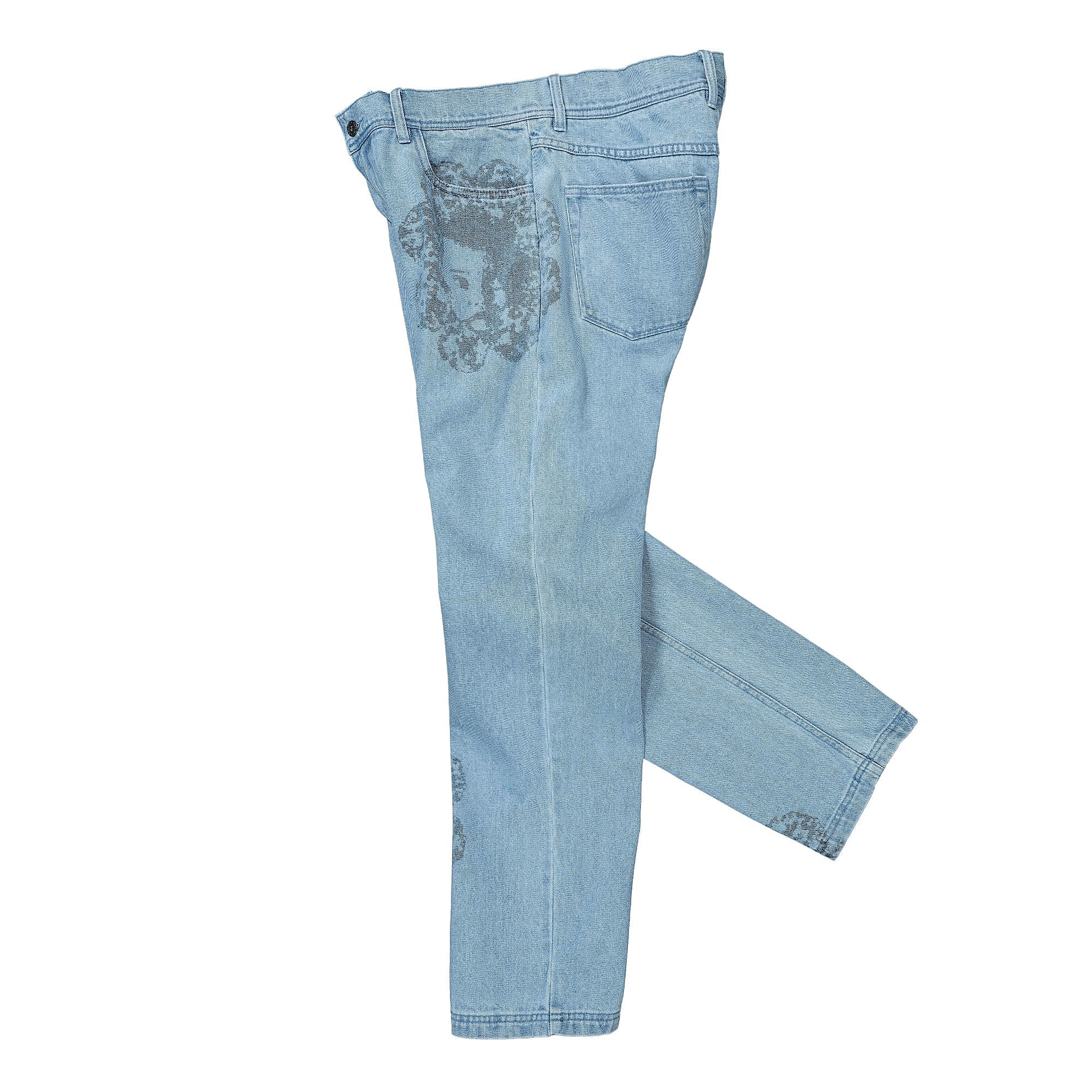 Special Printed Denim Pant - Image 3
