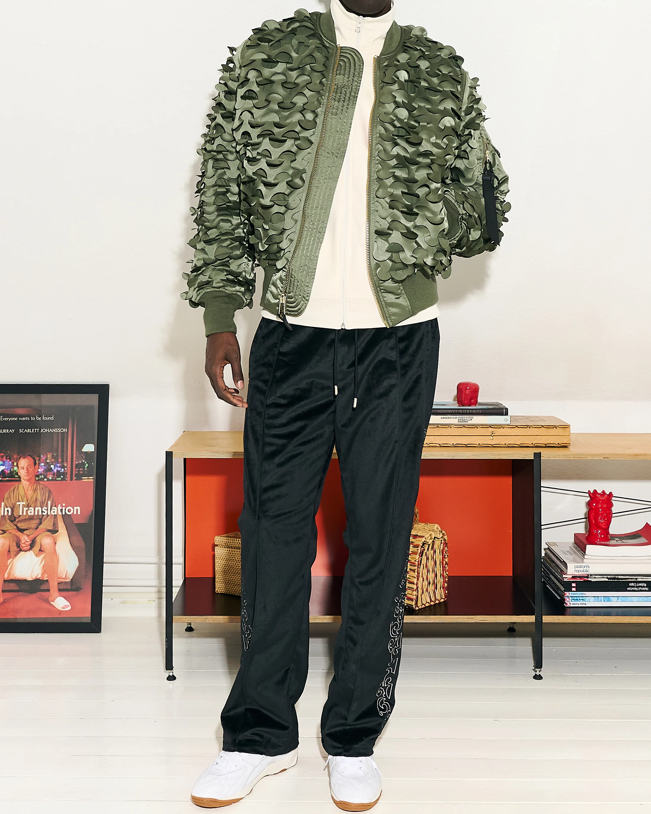 Unquote Velour Track Pants - Image 3