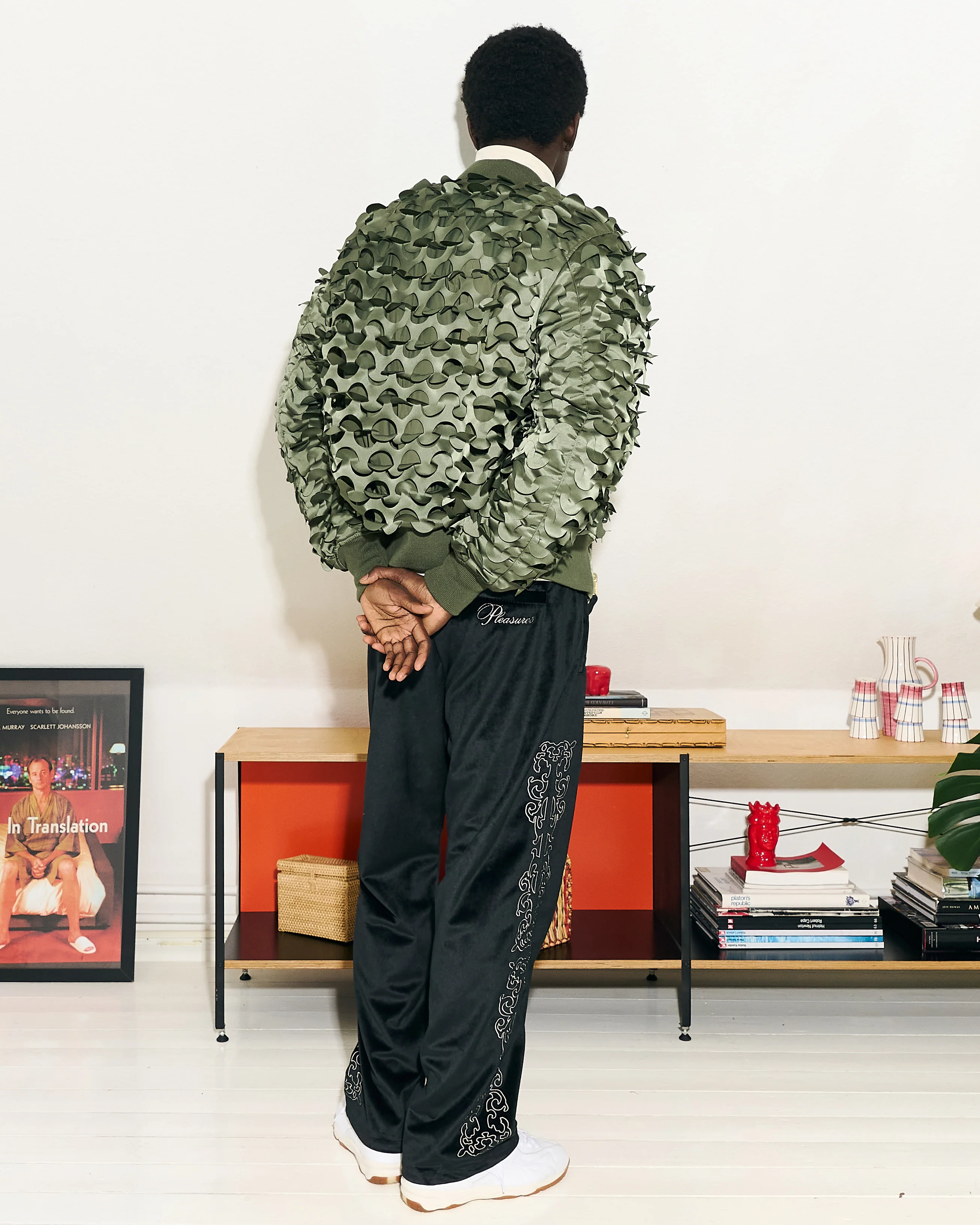 Unquote Velour Track Pants - Image 4