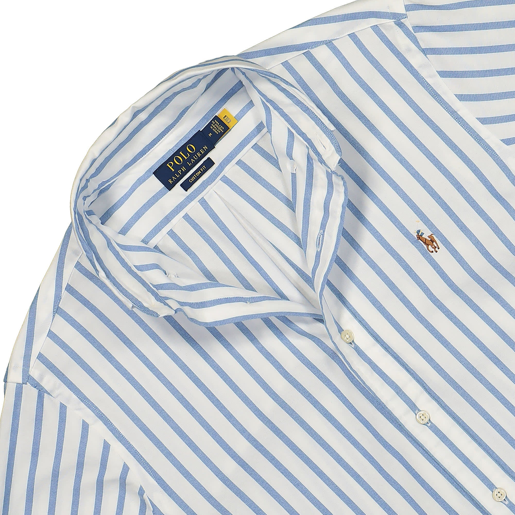 Custom Fit Striped Oxford Shirt - Image 3
