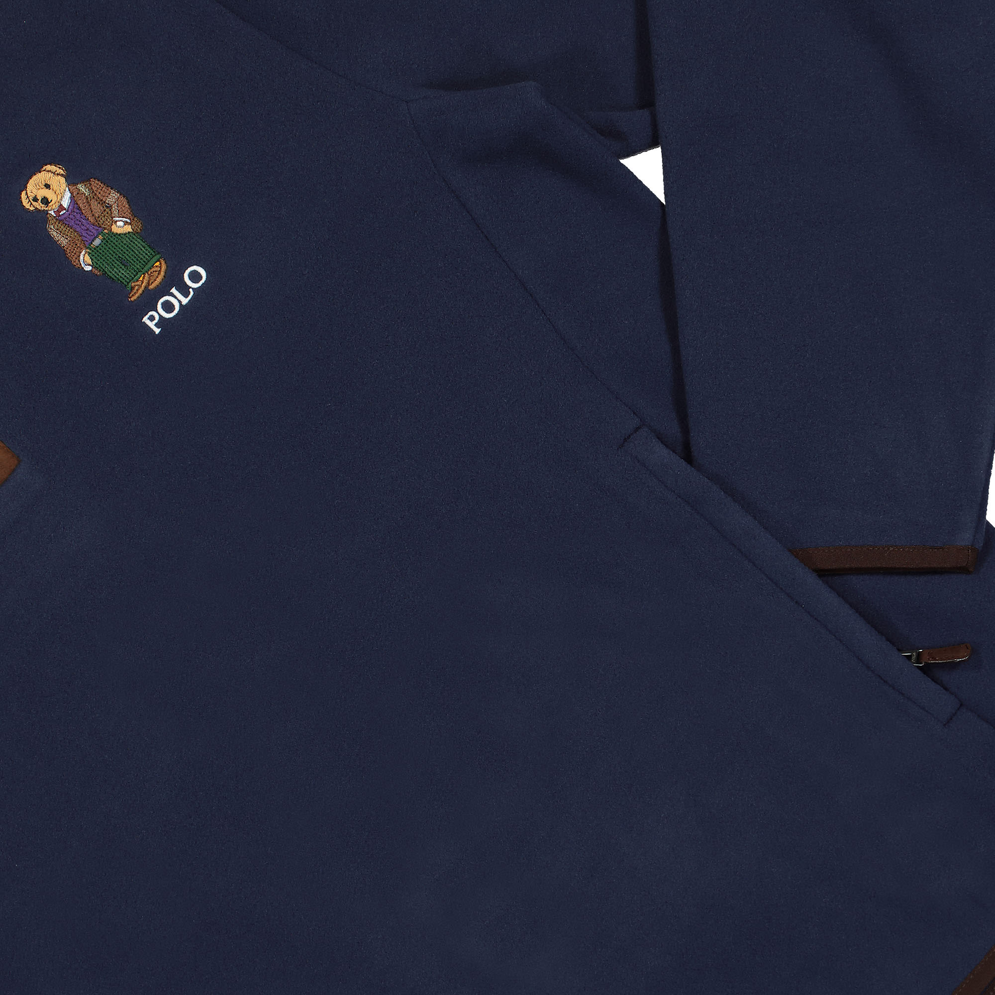 Long Sleeve Polo Bear Fleece Sweatshirt - Image 4