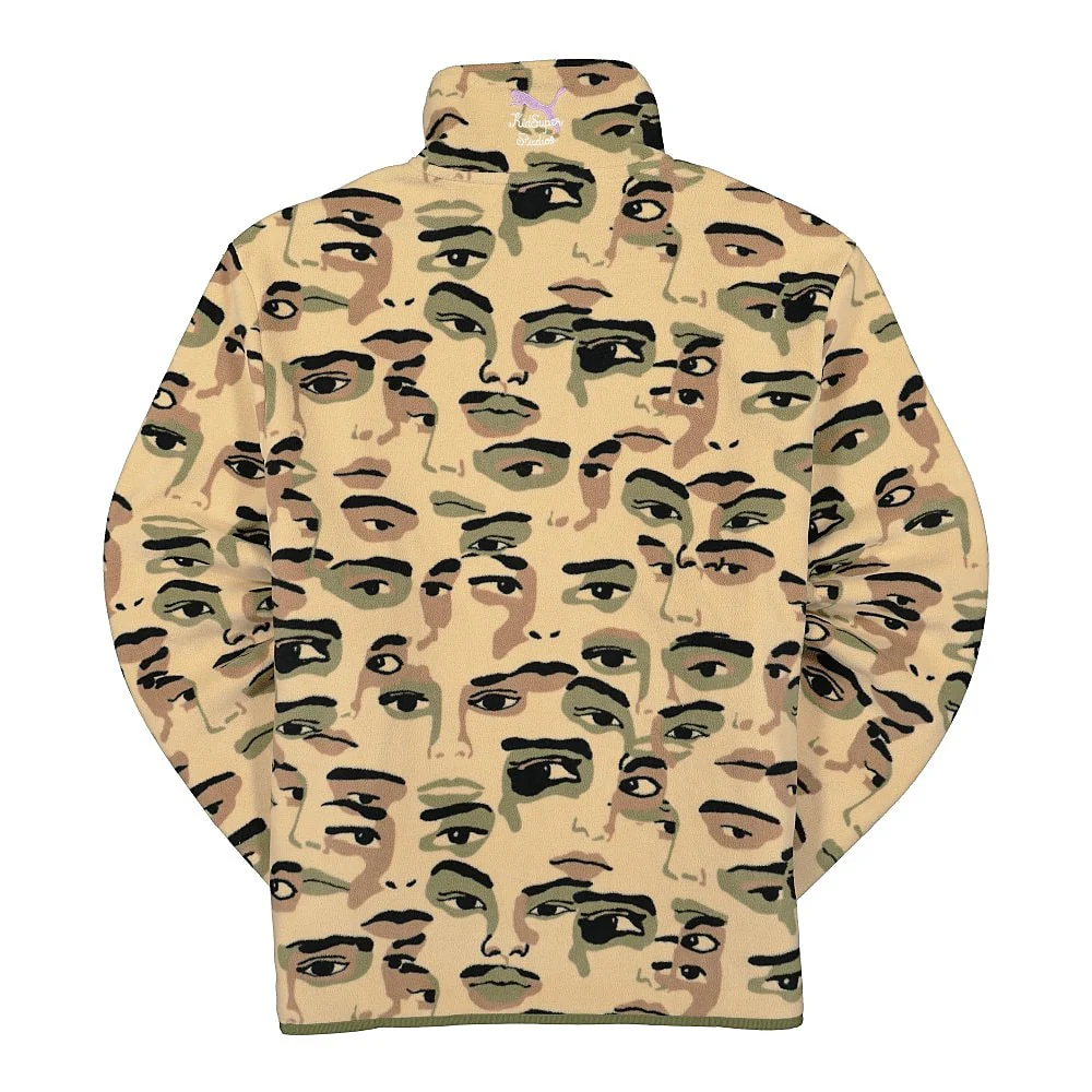 Kidsuper Studios x Puma All Over Print Fleece Half Zip Top - Image 2