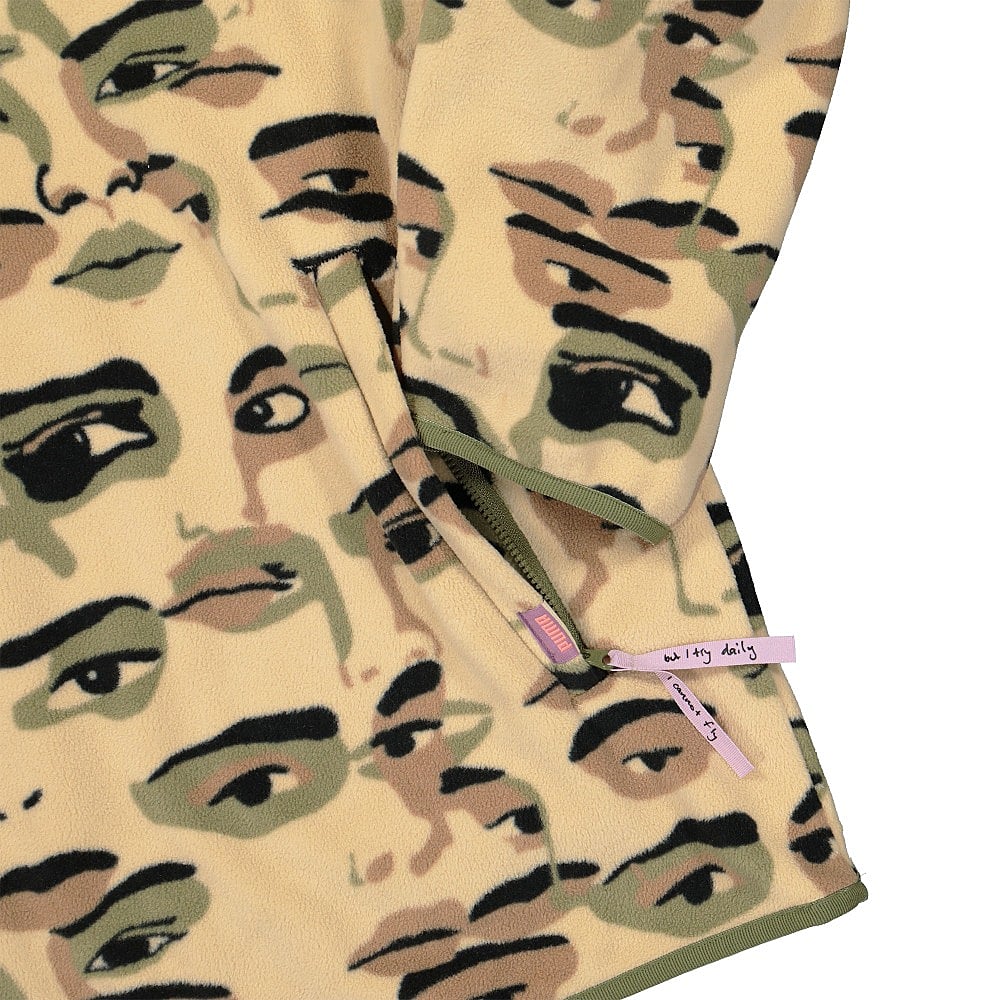 Kidsuper Studios x Puma All Over Print Fleece Half Zip Top - Image 4
