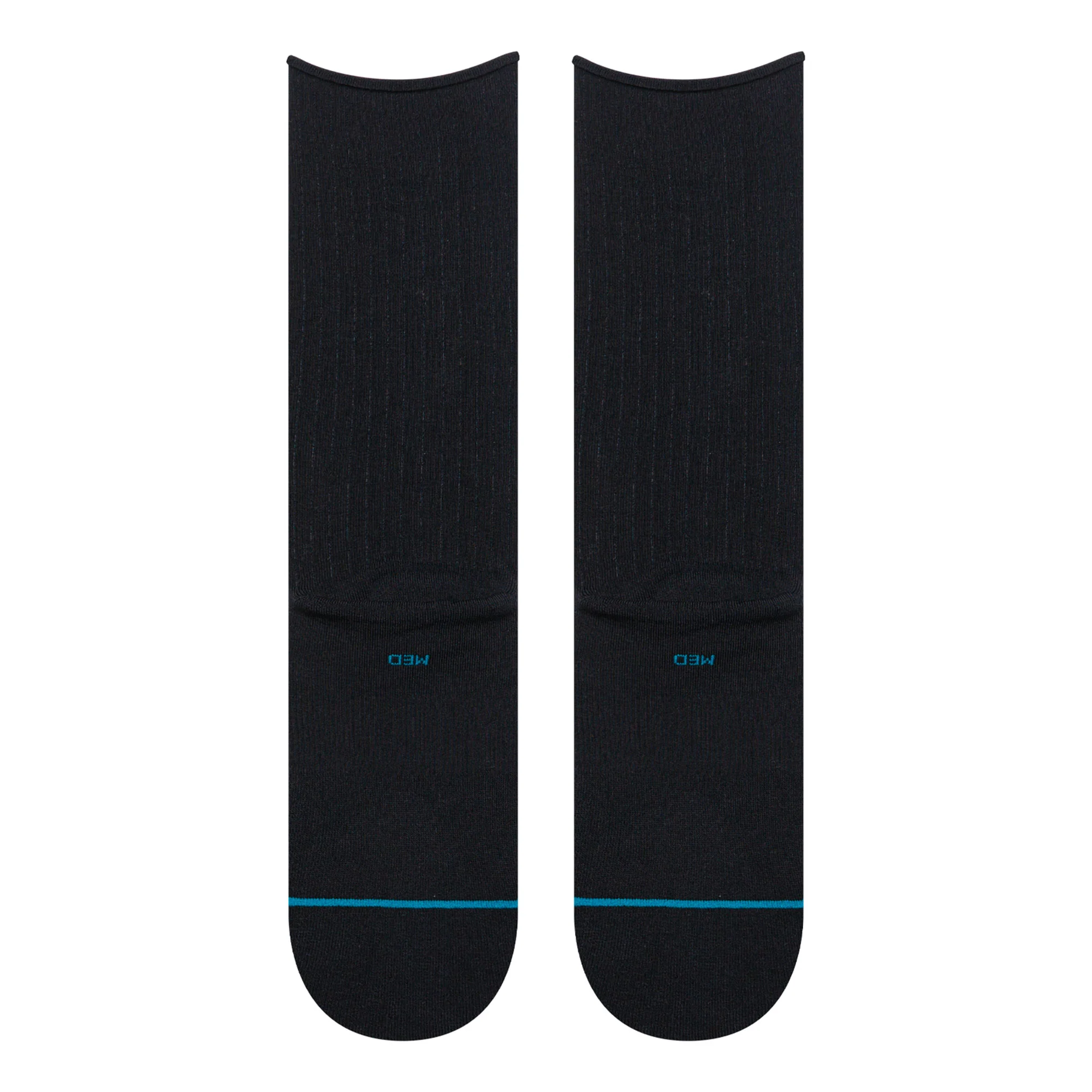 Rolled Solid Crew Socks - Image 2