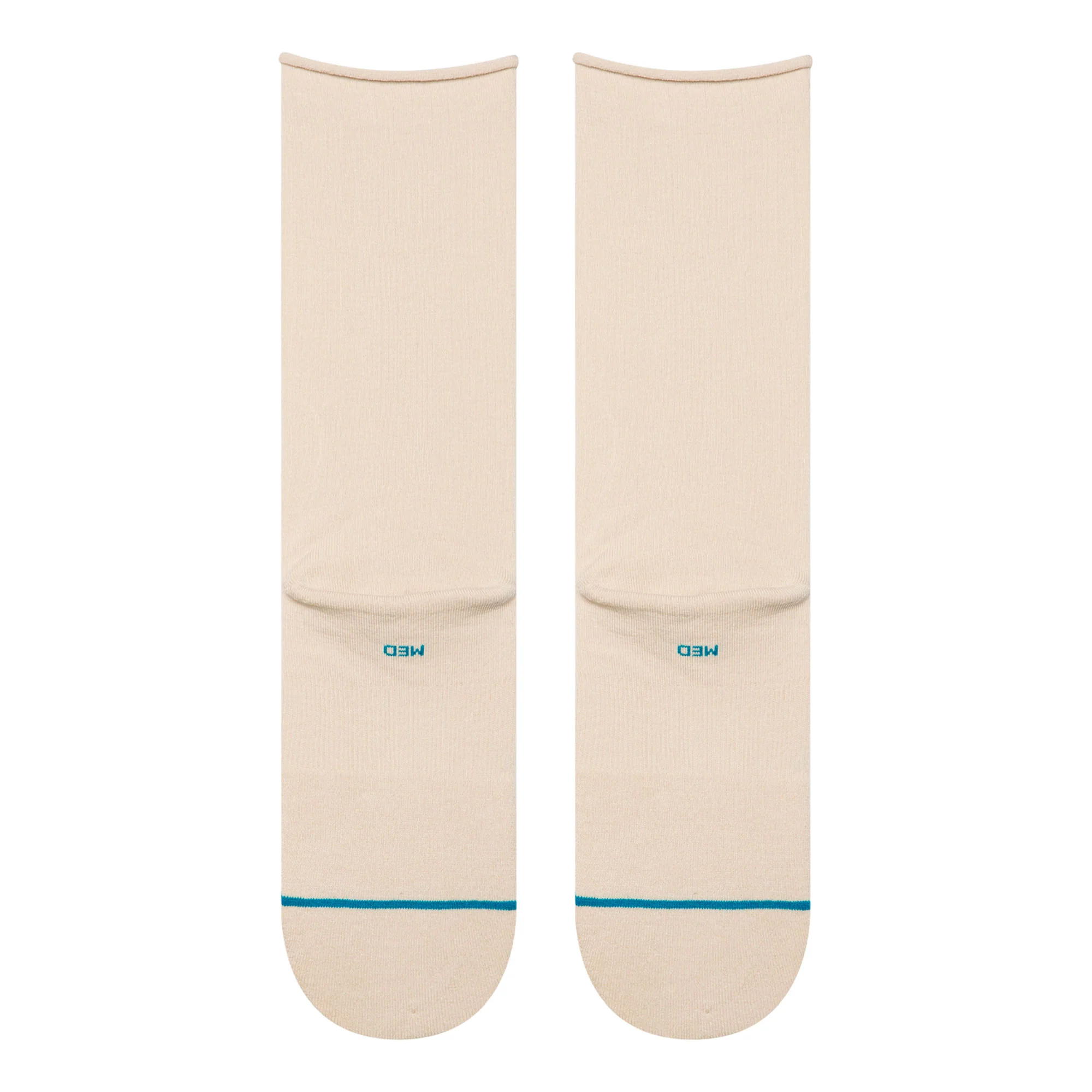Rolled Solid Crew Socks - Image 2