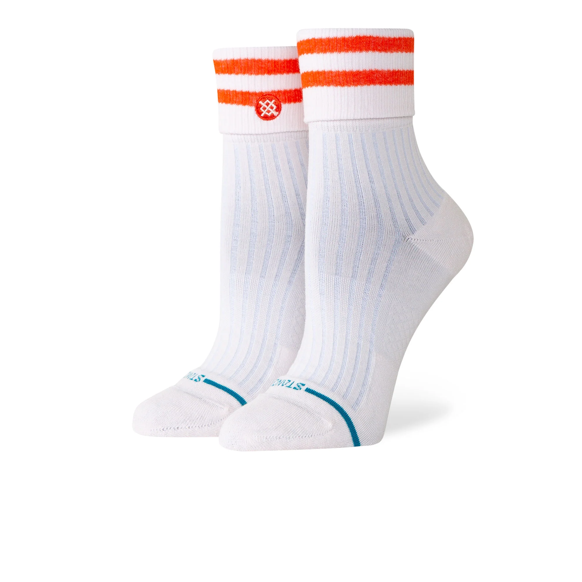 Wmns Roll Cuff Quarter Socks