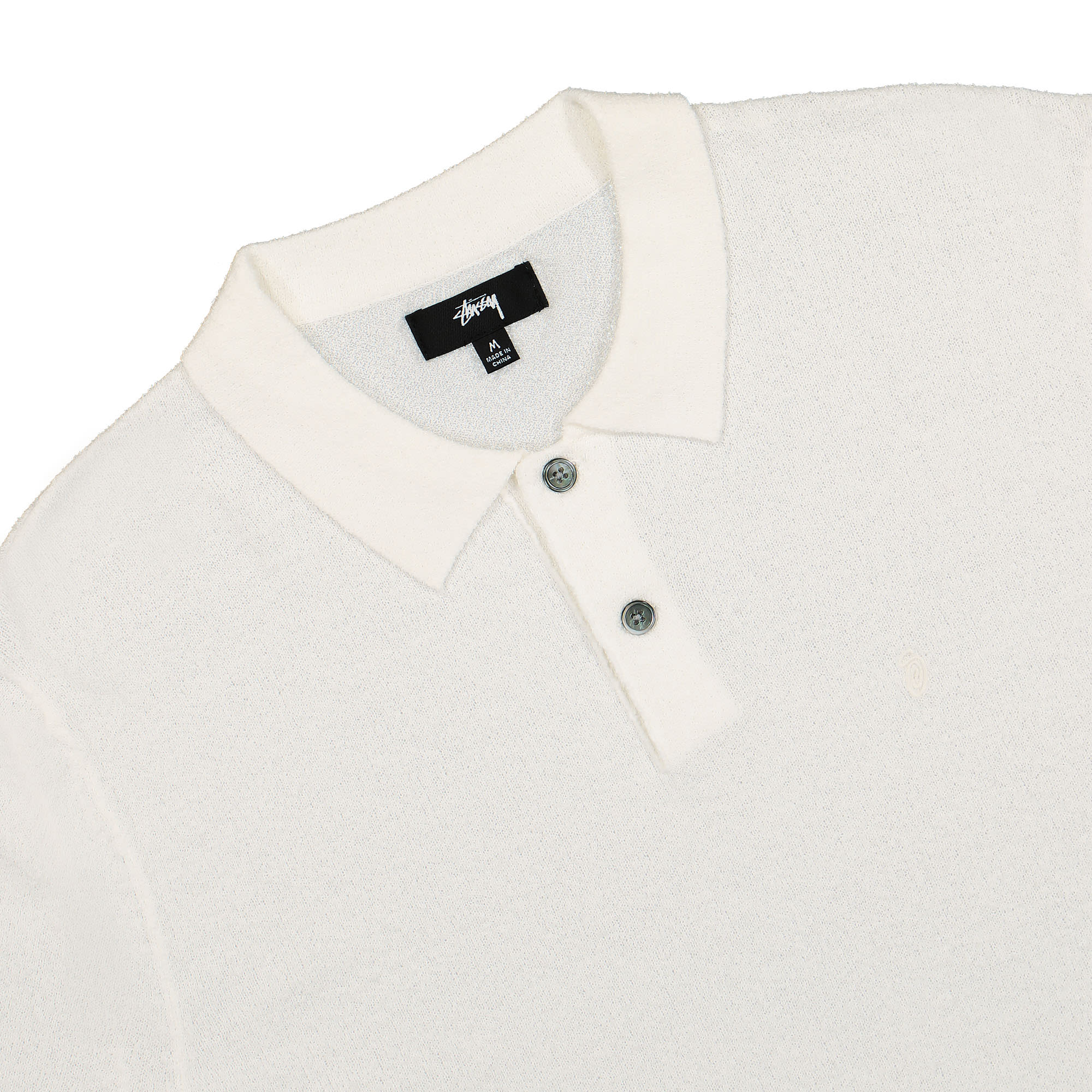 Textured SS Polo Sweater - Image 3
