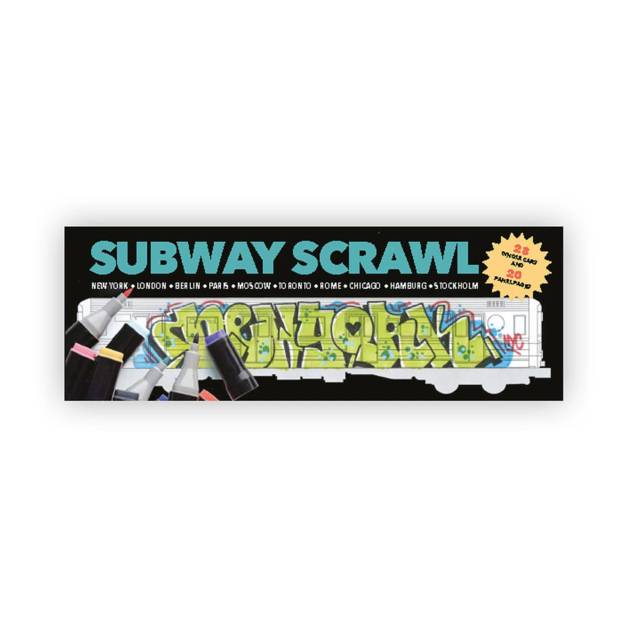 Subway Scrawl Coloring Book