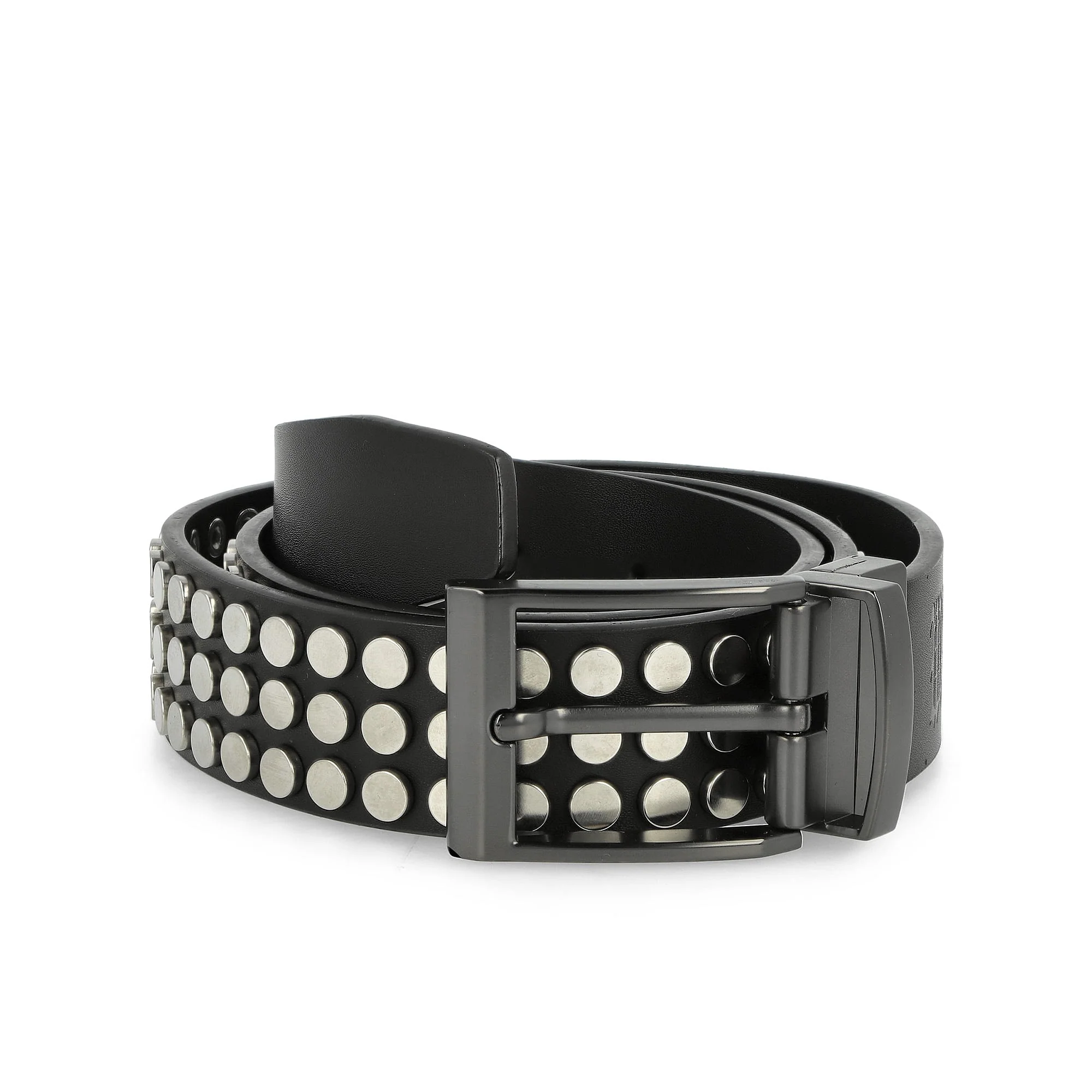 Iron Studs Leather Belt - Image 2