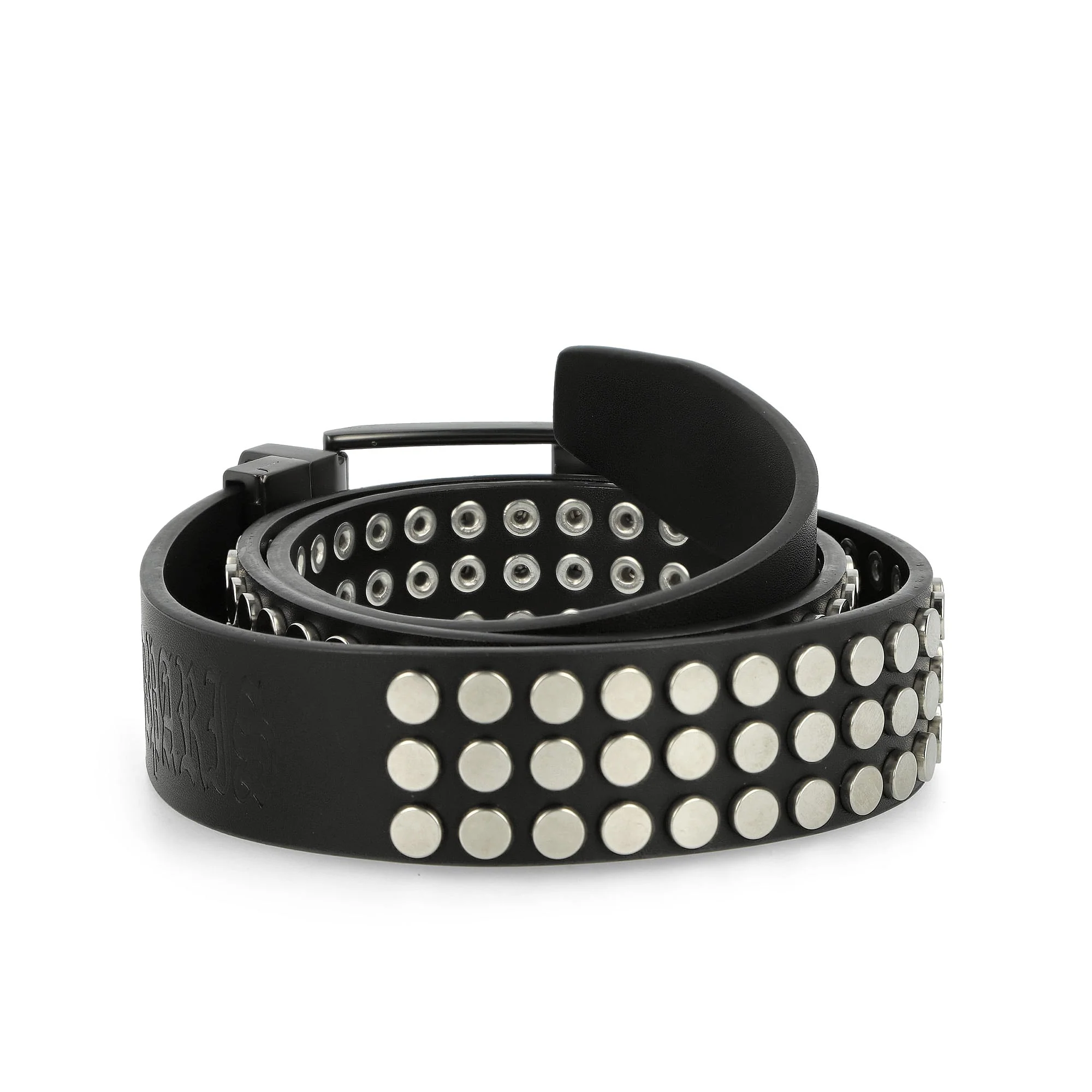 Iron Studs Leather Belt - Image 3
