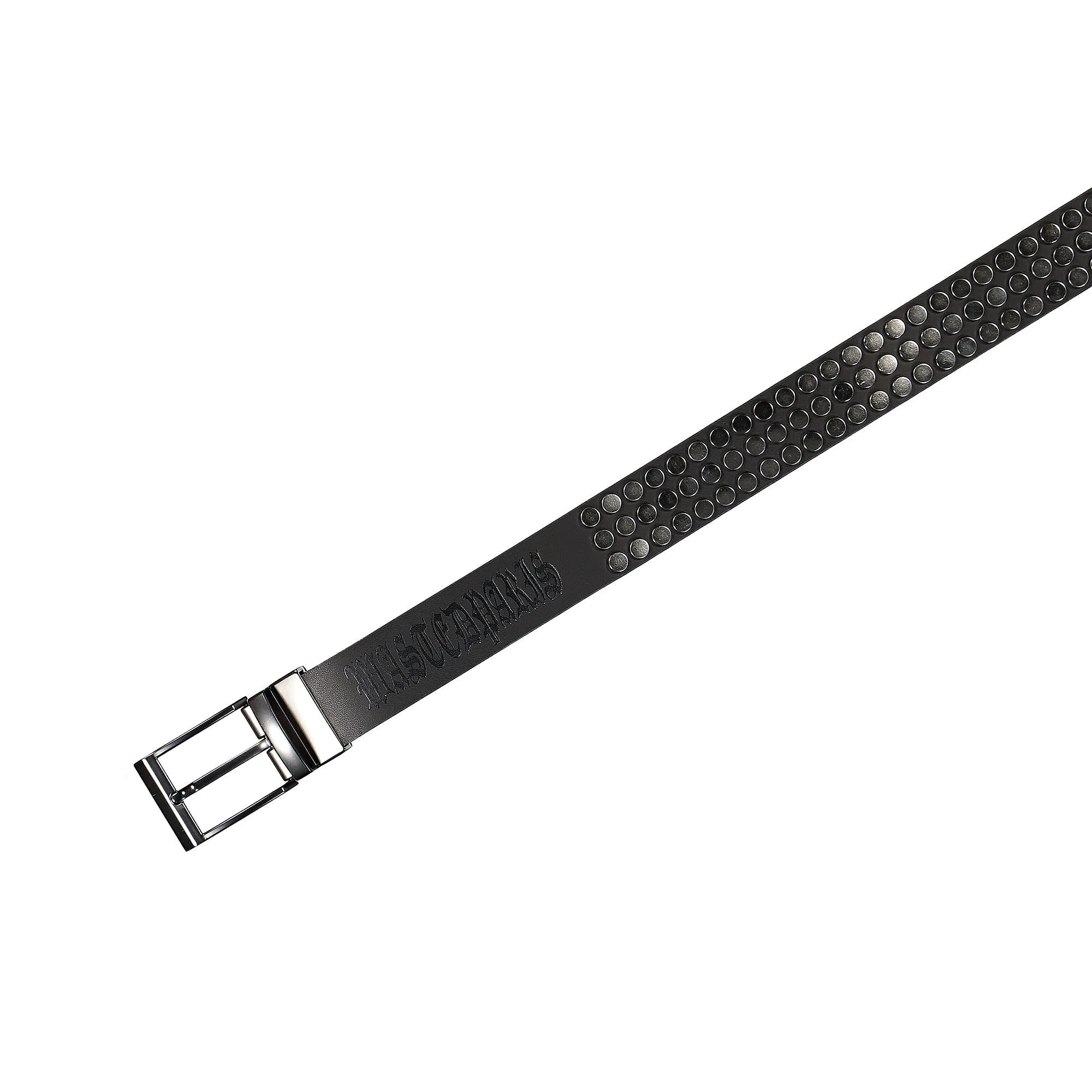 Iron Studs Leather Belt - Image 5