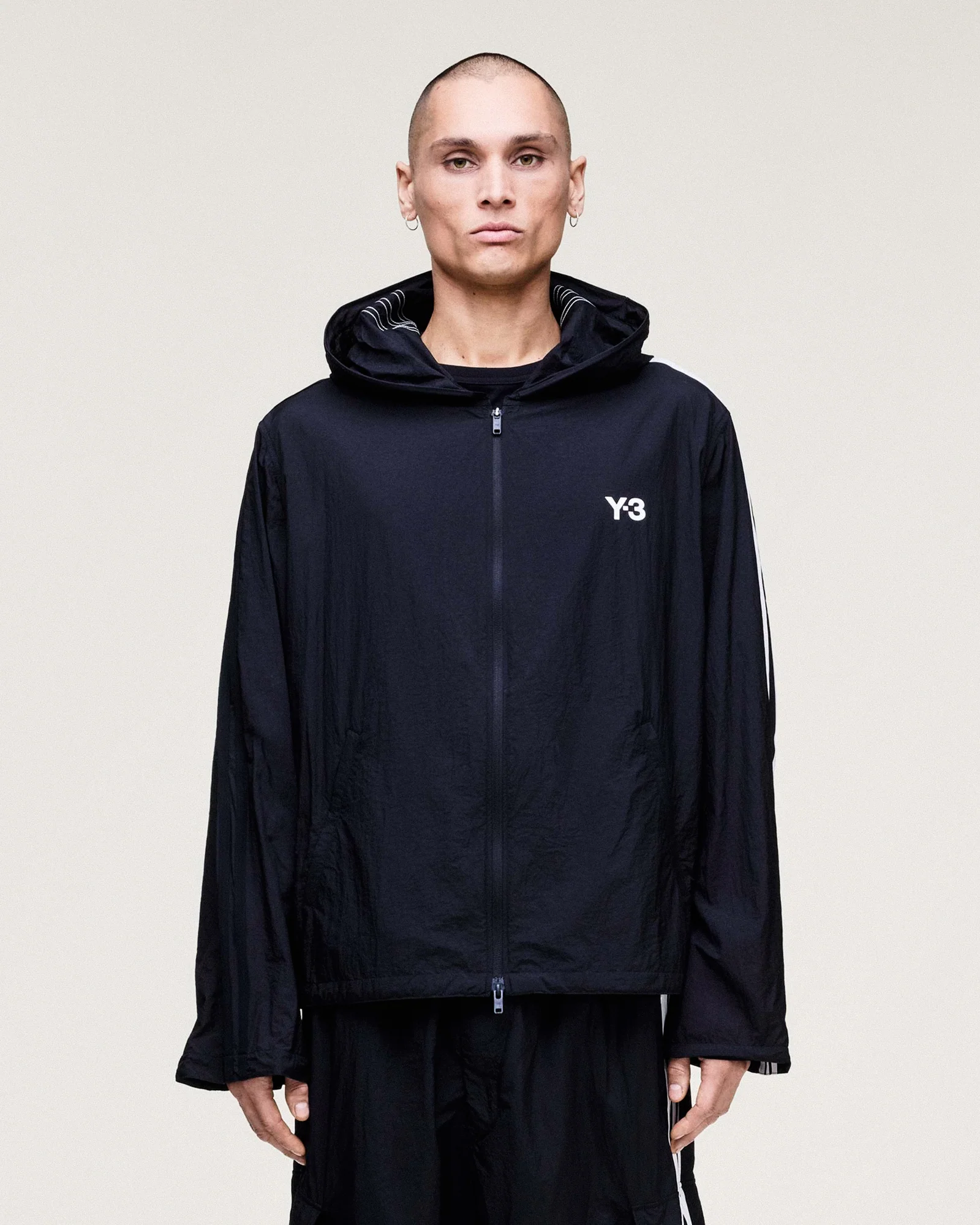Nylon Wired 3 Stripes Track Top - Image 3