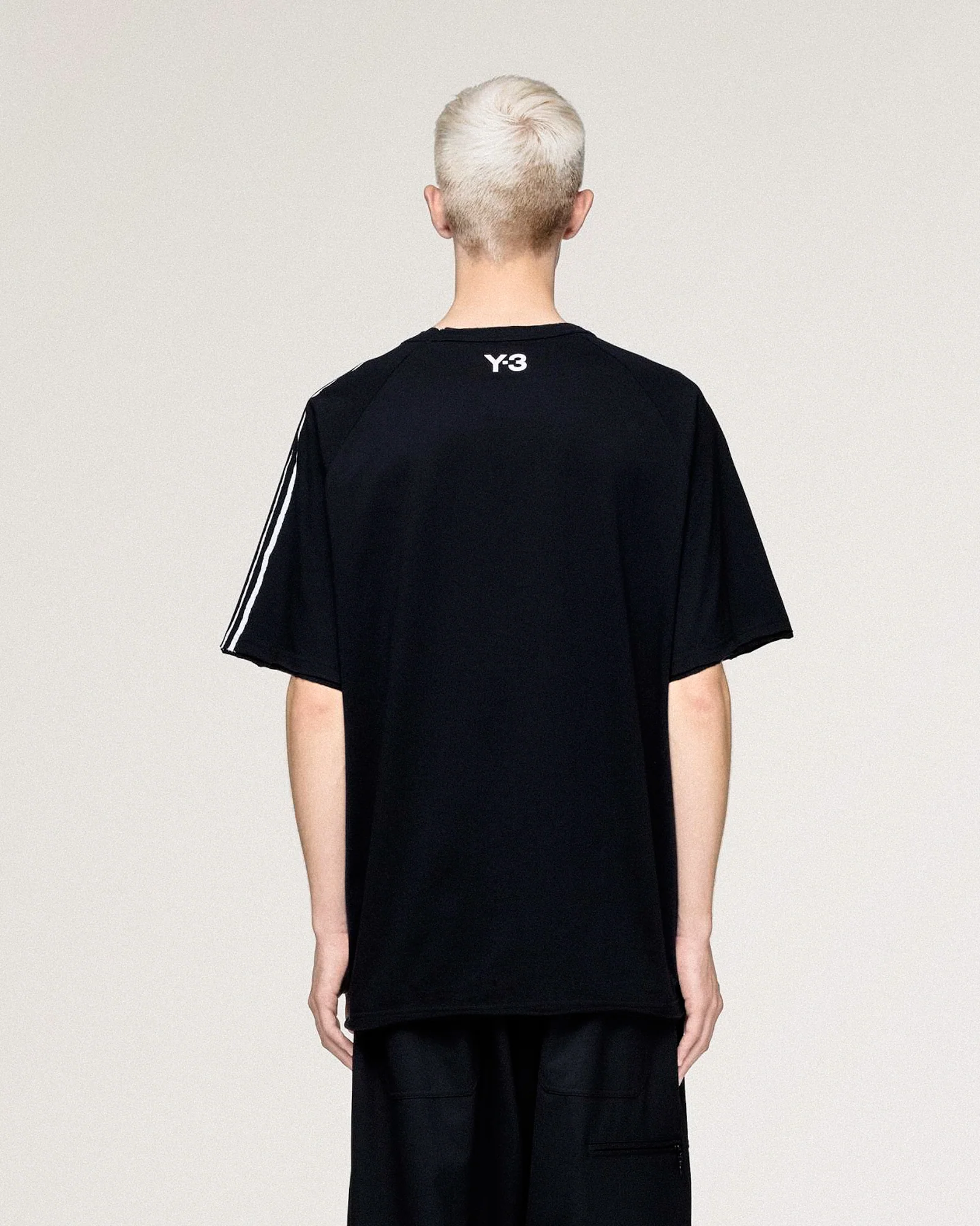 Raw Edge 3 Stripes SS Tee - Image 5